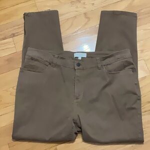 Talbots Brushed Cotton Ankle Pants Sz16W
